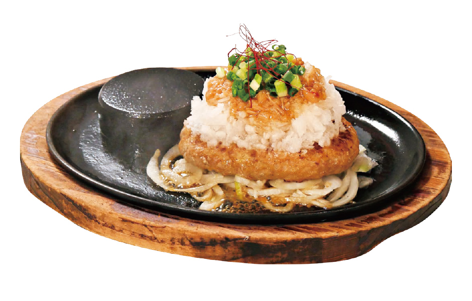 和風なめ茸鬼おろしハンバーグ